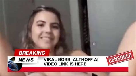 bobbi althoff leaked video porn|Bobbi Althoff Leaked Video